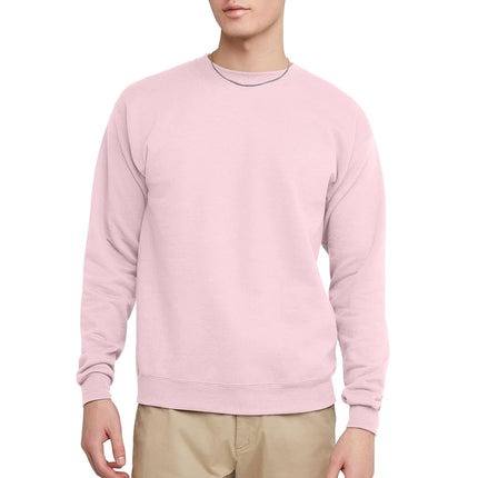 Hanes ComfortBlend EcoSmart Men`s Crew Sweatshirt, P160, M Pale Pink