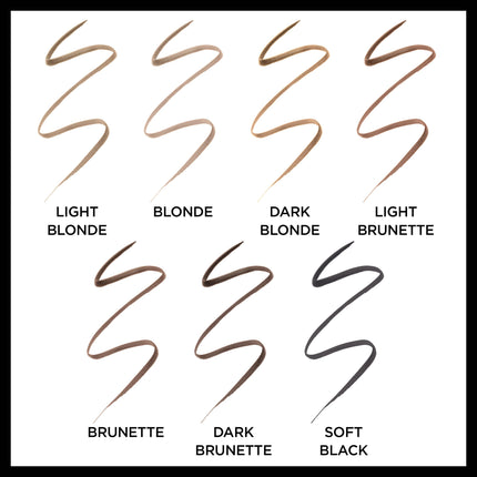 L'Oréal Paris Makeup Brow Stylist Definer Waterproof Eyebrow Pencil, Ultra-Fine Mechanical Pencil, Draws Tiny Brow Hairs & Fills in Sparse Areas & Gaps, Light Brunette, 2 Count