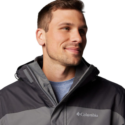 Chaqueta intercambiable para hombre Columbia Tunnel Falls II, gris/tiburón urbano, grande, gris/tiburón urbano, grande