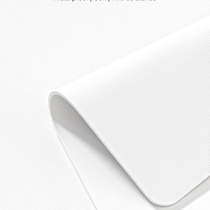 Niniubye Desk Pad, 48" x 17" PU Leather Non-Slip Desk Mat Large Mouse Pad for Desktop, Waterproof Laptop Computer Writing Mat for Office, Home, Work, Gaming, White