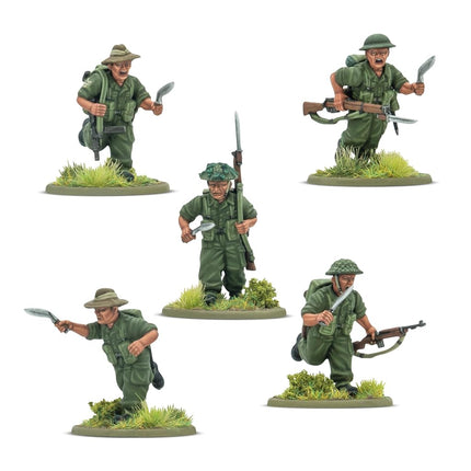 Warlord Games Gurkha Infantry Platoon - 28mm Plastic Miniatures Bolt Action
