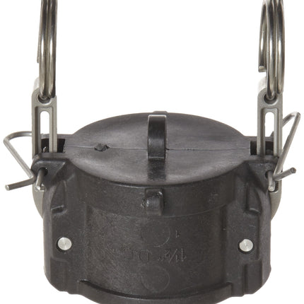 Dixon Valve & Coupling Valve PPH150 Polypropylene Boss-Lock Type H Cam and Groove Fitting, Dust Cap, 1-1/2"