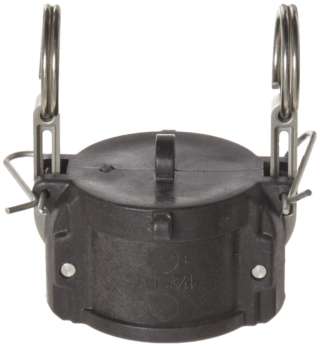 Dixon Valve & Coupling Valve PPH150 Polypropylene Boss-Lock Type H Cam and Groove Fitting, Dust Cap, 1-1/2"