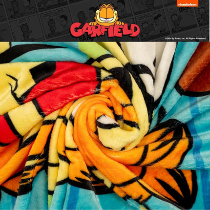 Franco Collectibles Garfield Bedding Super Soft Micro Raschel Throw, 46 in x 60 in, (Official Licensed Product)