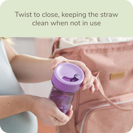 NUK Everlast Weighted Straw Cup, 10 oz. | Super-Durable Leakproof Toddler Sippy Cup