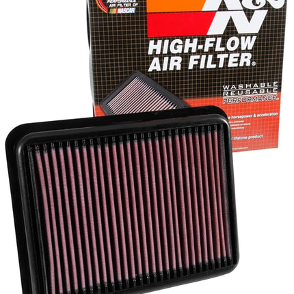 Filtro de aire de motor K&N: alto rendimiento, premium, lavable, filtro de repuesto: compatible con TOYOTA (Land Cruiser, Land Cruiser Prado) 2015-2019, 33-3062