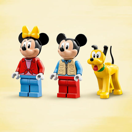 LEGO Disney Mickey Mouse and Minnie Mouse's Camping Trip 10777 Building Toy with Camper Van, Car & Pluto Figure, for Kids 4 Plus Years Old