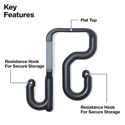 KLEIN TOOLS BC312M Magnetic 3-Inch S-Hook for Lineman Bucket, Bucket Work Center Compatible Hook with Impact-Resistant Nylon, Personalized Organization for Aerial Utility Workers, Tool-Free Setup