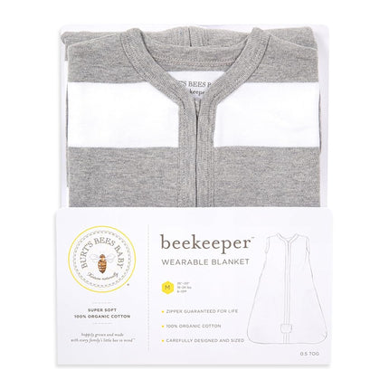 Burt's Bees Baby - Beekeeper Wearable Blanket, 100% Organic Cotton, Swaddle Transition Sleeping Bag - - S