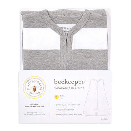 Burt's Bees Baby - Beekeeper Wearable Blanket, 100% Organic Cotton, Swaddle Transition Sleeping Bag - - S