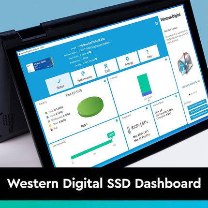 WD Blue SA510 2 TB, M.2 SATA SSD, up to 560 MB/s, Includes Acronis True Image for Western Digital, Disk & Cloning Migration, Flexible backup & recovery, ransomware protection