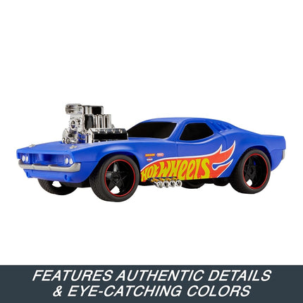 Hot Wheels Remote Control Car, 1:16 Scale Rodger Dodger Toy Car, Special 50th Anniversary Edition RC Vehicle, HTP54