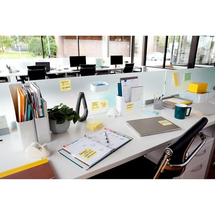 Post-it Dispenser Pop-up Notes, 3x3 in, 24 Pads, Canary Yellow, Clean Removal, Recyclable