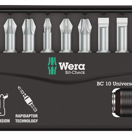 Wera Torsion 8600-9/TZ Sheet Metal Bit Set