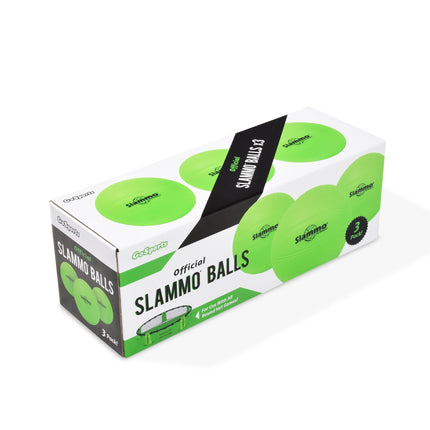 Pelotas de repuesto oficiales Slammo de GoSports, paquete de 3 unidades - Compatibles con todos los sets de juego Roundnet - Elija entre pelotas tamaño competición o tamaño XL