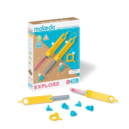 Makedo Explore, Upcycled Cardboard Construction To