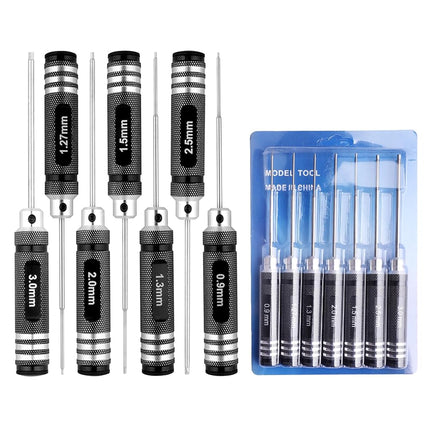 Hex Screwdriver Set - 7pcs Hex Allen Drive Kit 0.9