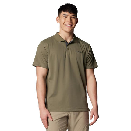 Columbia Men's Utilizer Short Sleeve Polo, Stone Green, 3X Tall