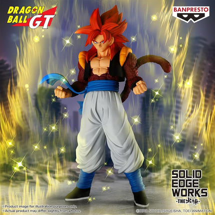 BANPRESTO Gogeta Super Saiyan 4 Dragon Ball GT Solid Edge Works BP29756P Multicolour Collectible Figure Ideal for Anime Fans