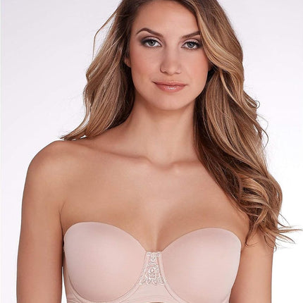 Vanity Fair Women's Beauty Back Strapless Full Figure Underwire Bra 74380, Rose/Beige, 38DD