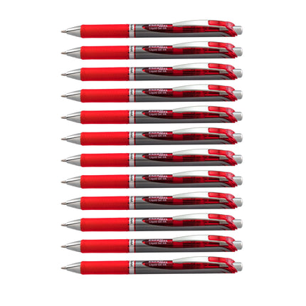 EnerGel XM Retractable, 1,0mm Tip, Red ink, Pack o