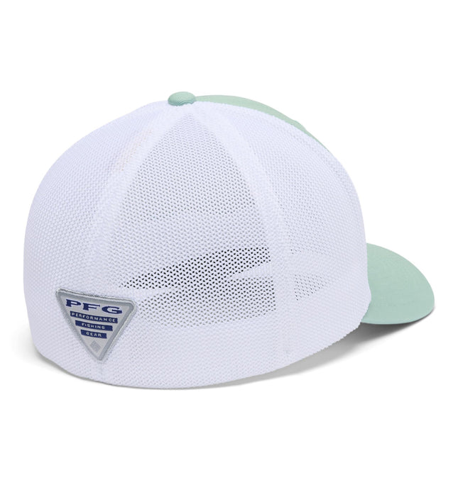 Columbia Sportswear PFG Mesh Ballcap, Misty Jade/White/Hook, XXL