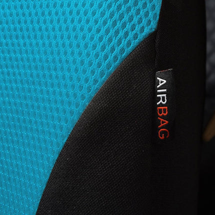 Flying Banner Car Seat Covers Front Seats and Rear Bench Mesh Fabric Rear Bench Split Polyester Cover Easy Installation SUV CAR Woman Lady Femal (Full Set, Black Mint Blue)…