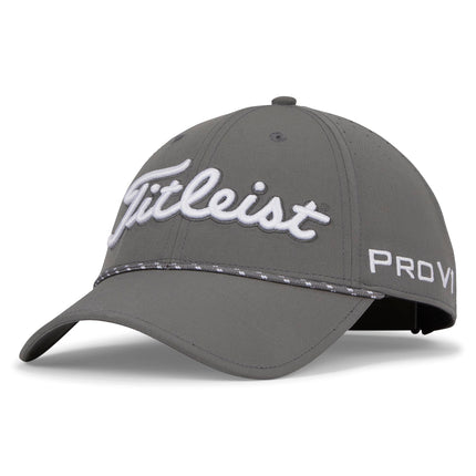 Titleist Men's Tour Breezer Golf Hat Charcoal/Whit