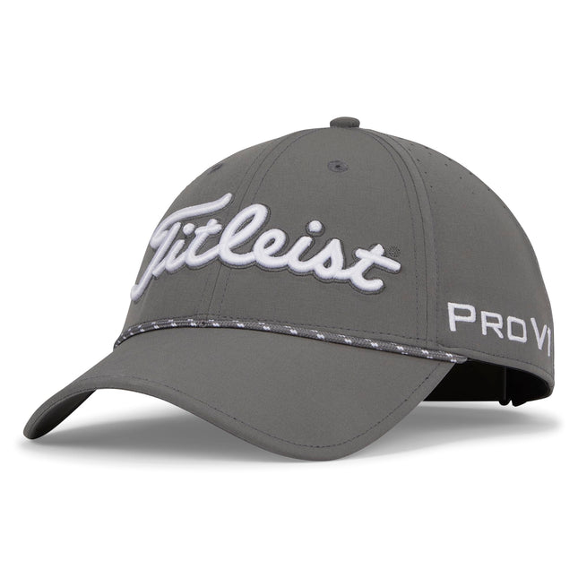 Titleist Men's Tour Breezer Golf Hat Charcoal/Whit