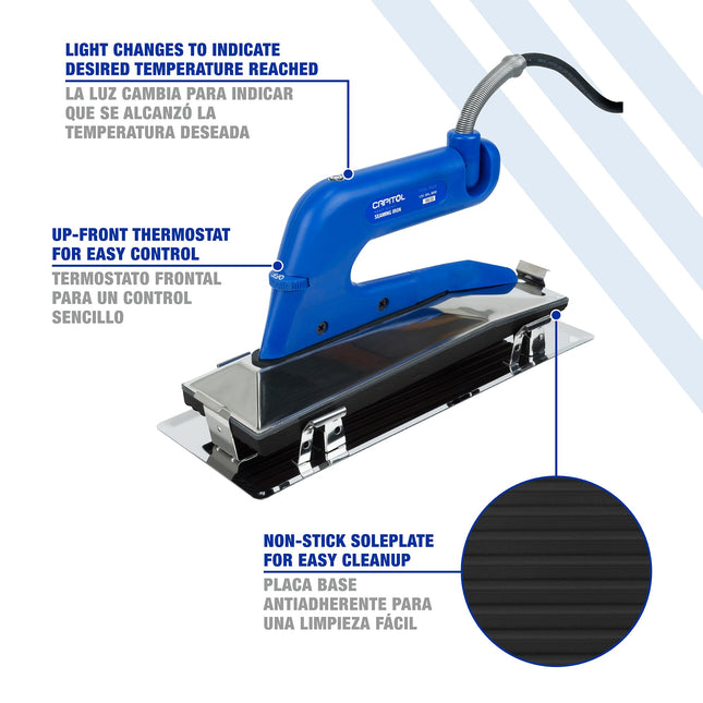 Capitol 110400 Plancha para sellado térmico, azul/plateado