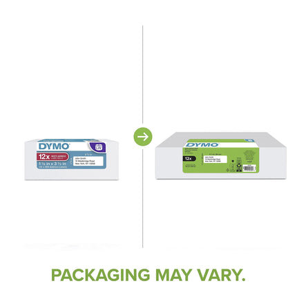 DYMO Authentic LabelWriter Mailing Address Labels for LabelWriter Label Printers (30252), White, 1 1/8" x 3 1/2", 12 Rolls of 350