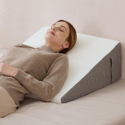 howhom Wedge Pillow with Foam Top for Sleeping,Rea