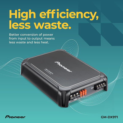 Pioneer GM-DX971 2400W Max 1-CH Monoblock Class-D Stereo Car Audio Amplifier