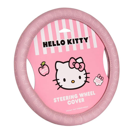Sanrio Hello Kitty Pink Car Steering Wheel Cover, 
