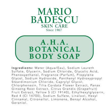 AHA Botanical Body Soap by Mario Badescu for Unisex - 8 oz Soap