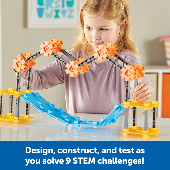 Learning Resources STEM Explorers Bridge Builders, 72 Pieces, Ages 5+, Building Toys, Kits, Projects, Build It Yourself Toys