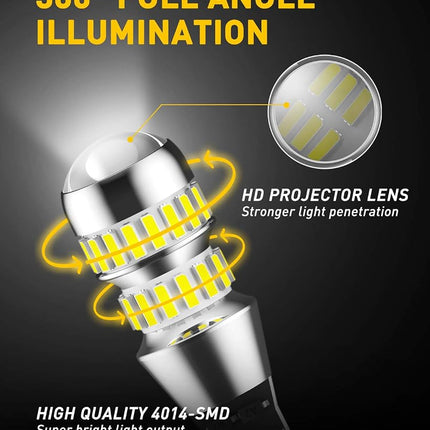 AUXITO 912 921 LED Bulbs White Reverse Lights, 700% Brighter