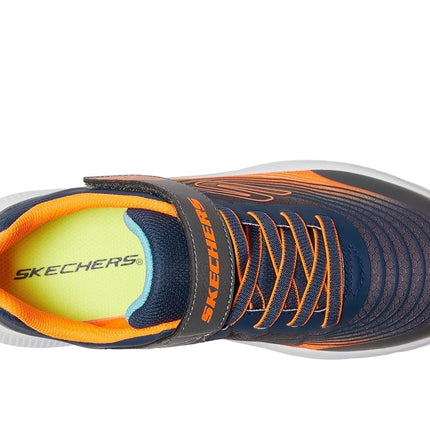 Skechers Boys' Microspec Advance Trainer, Navy, 13 UK Child