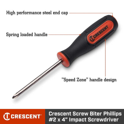 Crescent Screw Biter #2 x 4 Phillips Dual Material Extraction Screwdriver - CIMSDPH