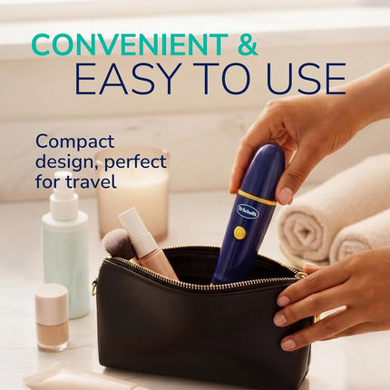Dr. Scholl's Callus Remover Electronic Foot File, Electric Hard Skin Removal for Feet, Effortless Soft Smooth Skin in Minutes, Perfect for Travel, for Women & Men, AAA Batteries Included