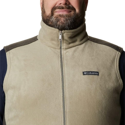 Columbia Men's Steens Mountain Vest Fleece, Tusk/Buffalo, 5X