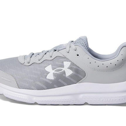 Under Armour - Mens Charged Assert 10 4E Sneakers, Color Mod Gray/Mod Gray/White (100), Size: 7 UK