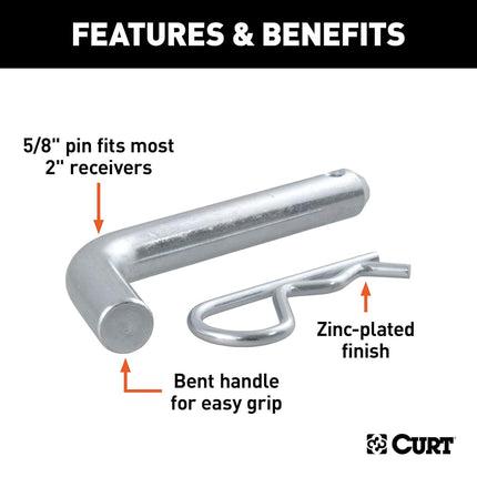 CURT MANUFACTURING INC. 21500 58 HITCH PIN WIT