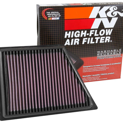 K&N Engine Air Filter: High Performance, Premium, Washable, Replacement Filter: Compatible with 2016-2019 CADILLAC (CT6), 33-5053