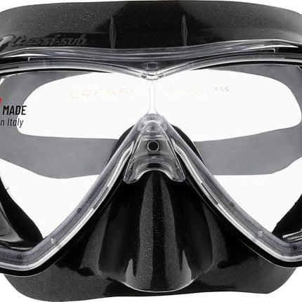 Cressi Single Lens Mask & Snorkel Set - Tempered G