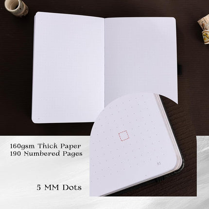 MGGAO Dotted Journal for Women Men, A5 Hardcover Dot Notebook