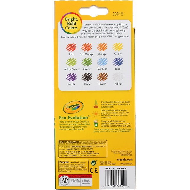 PENCIL COLOR 12PK LNG (Pkg of 5)