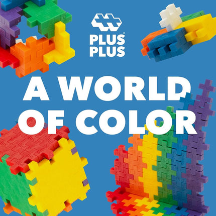 PLUS PLUS – Mini Maker Tube – 240 Piece Basic Color Mix – Construction Building Stem Toy, Interlocking Mini Puzzle Blocks for Kids