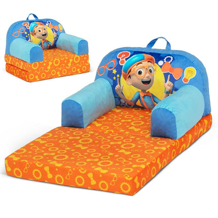 Delta Children - Blippi Cozee Buddy Flip-Out Kids Chair, Blue