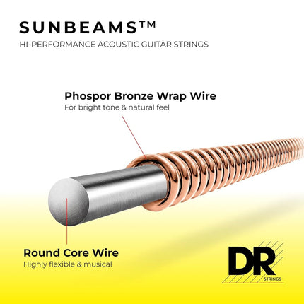 DR Strings Sunbeam Acoustic Medium - Heavy